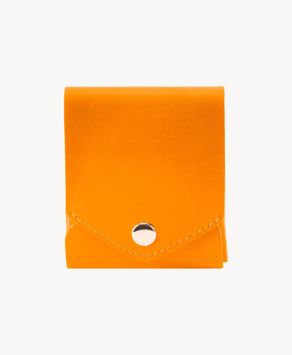 Slim Leather Wallet with Pen Slot – Handcrafted Full-Grain EDC Wallet