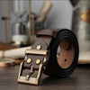 Premium Waxed Genuine Leather Belt | Heritage Brass Buckle>SY