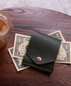 Slim Leather Wallet with Pen Slot – Handcrafted Full-Grain EDC Wallet