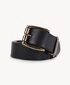 Cintura vintage in vera pelle | Fibbia in ottone massiccio