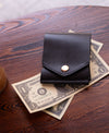 Slim Leather Wallet with Pen Slot – Handcrafted Full-Grain EDC Wallet