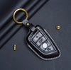Top-grain cowhide BMW key case