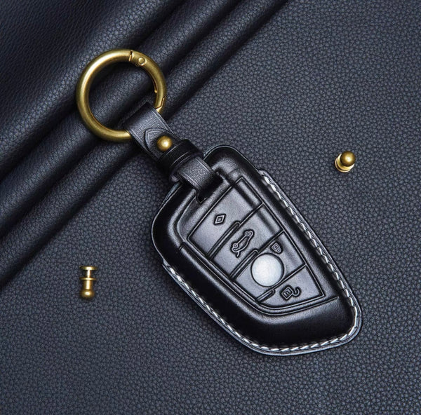 Top-grain cowhide BMW key case