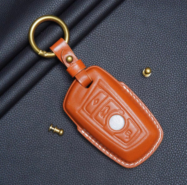 Top-grain cowhide BMW key case