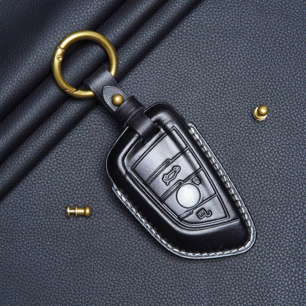 Top-grain cowhide BMW key case