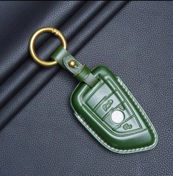Top-grain cowhide BMW key case