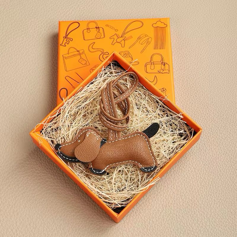 Trendy Genuine Leather Puppy Charm