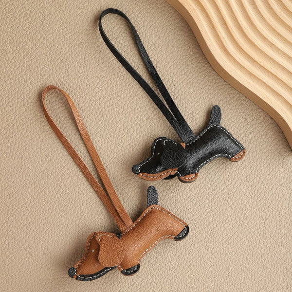 Trendy Genuine Leather Puppy Charm