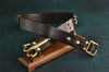 Handmade Littleton Cavalry Mens Leather Belt Man Outfit Belt