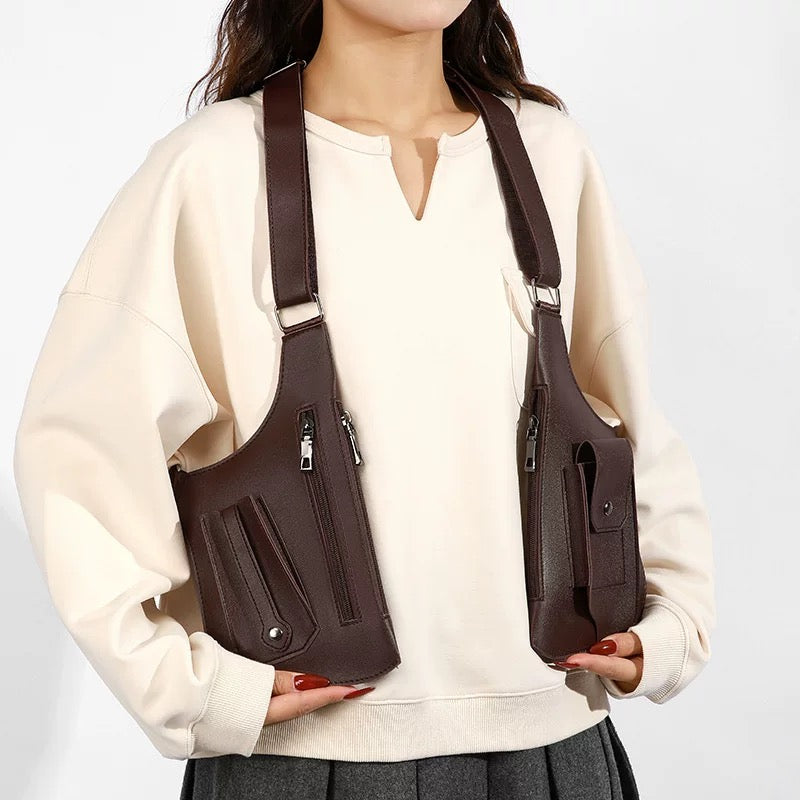 Multi‑pocket Utility Vest Backpack