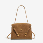 Vintage Distressed Flap Shoulder Bag
