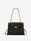 Vintage Distressed Flap Shoulder Bag