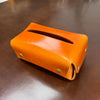 Luxury Hand‑Crafted Leather Tissue Box Holder for Desktop & Car Use