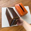 Luxury Hand‑Crafted Leather Tissue Box Holder for Desktop & Car Use