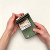 Vintage Genuine Leather Spring‑Open Short Wallet