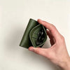 Vintage Genuine Leather Spring‑Open Short Wallet