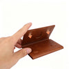 Tri-Fold MagSafe Leather Card Holder, Works as Phone Kickstand