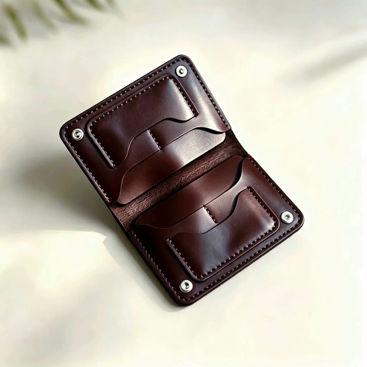 Vintage Leather Passport Holder