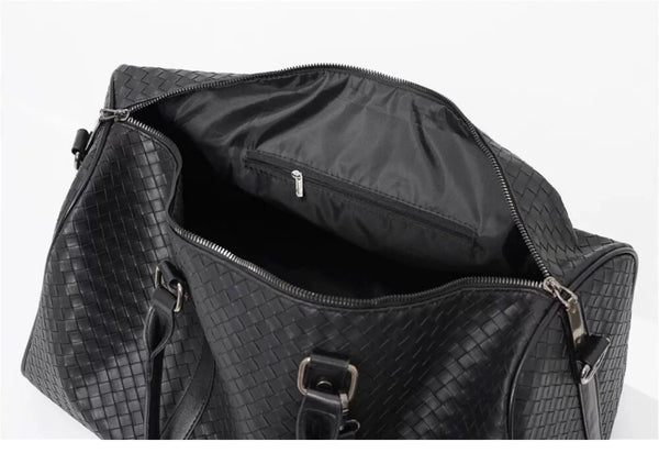 Woven Texture Large Capacity Travel Duffel Bag