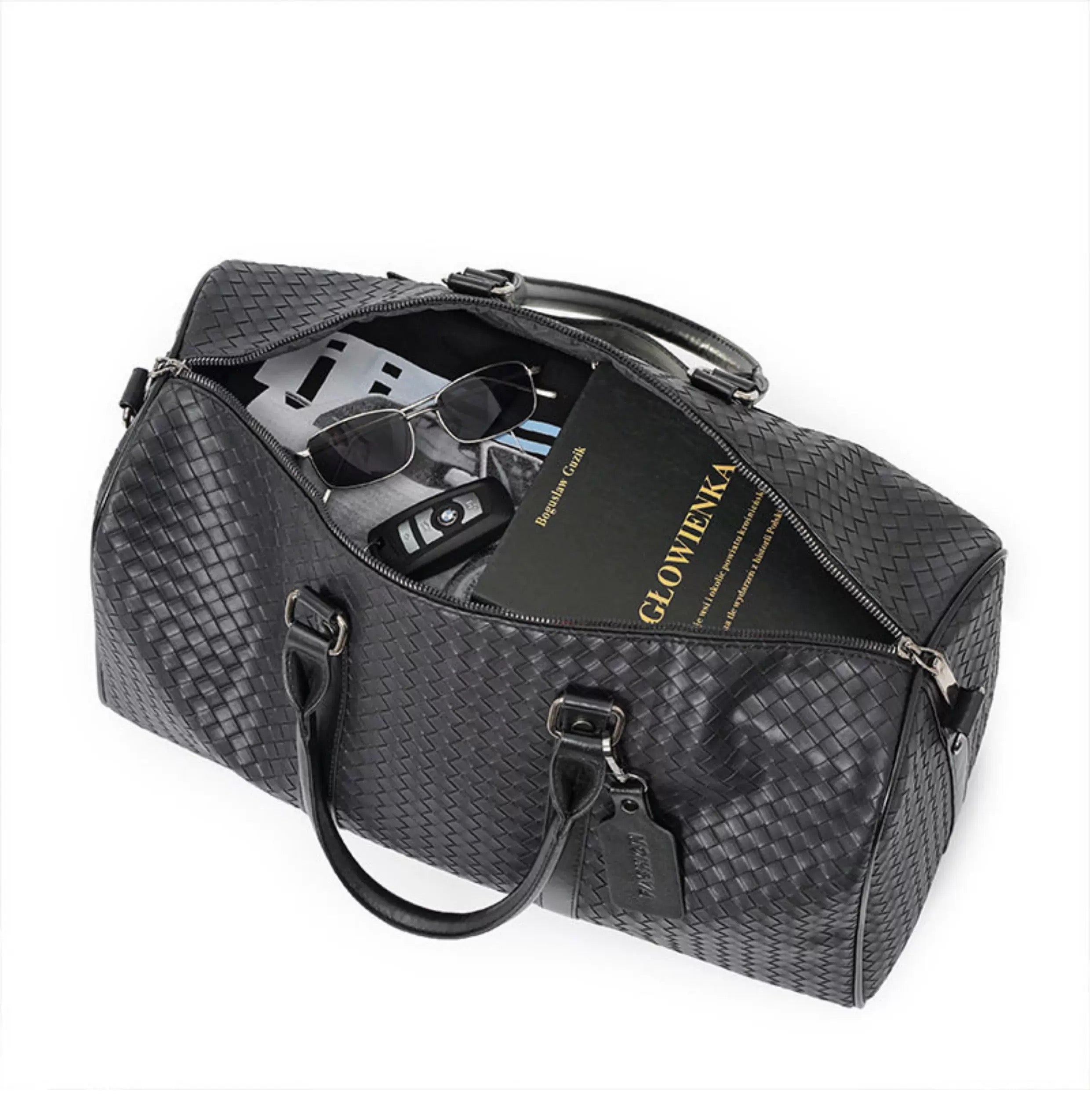 Woven Texture Large Capacity Travel Duffel Bag