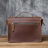 Vintage Crazy‑Horse Leather Messenger Satchel Bag