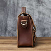 Vintage Crazy‑Horse Leather Messenger Satchel Bag