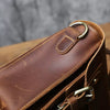 Vintage Crazy‑Horse Leather Messenger Satchel Bag