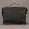 Vintage Crazy‑Horse Leather Messenger Satchel Bag