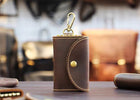 Crazy Horse Leather Multi-Functional Key Pouch