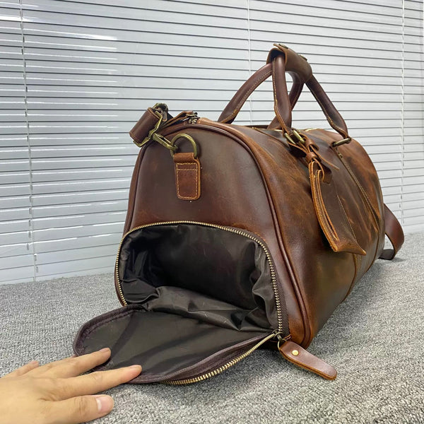Top Grain Leather Vintage Travel Bag
