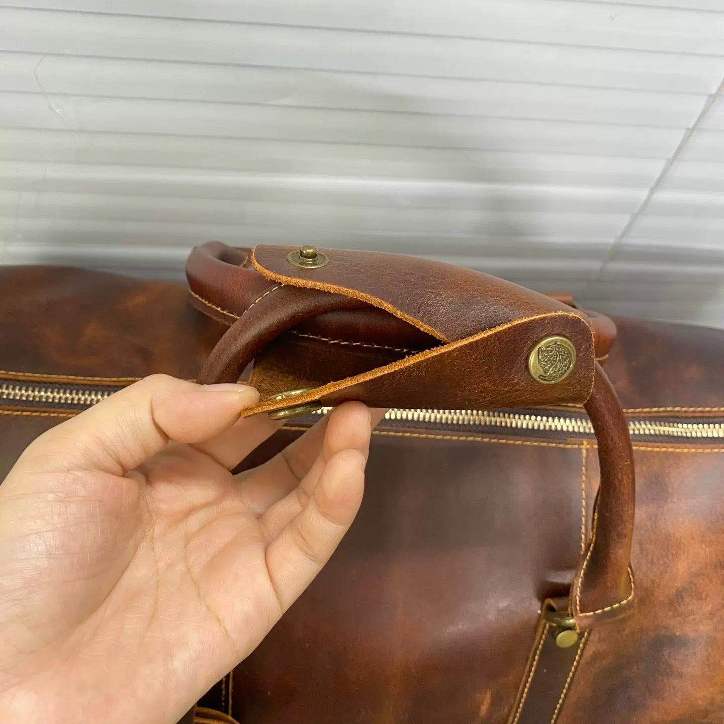 Top Grain Leather Vintage Travel Bag