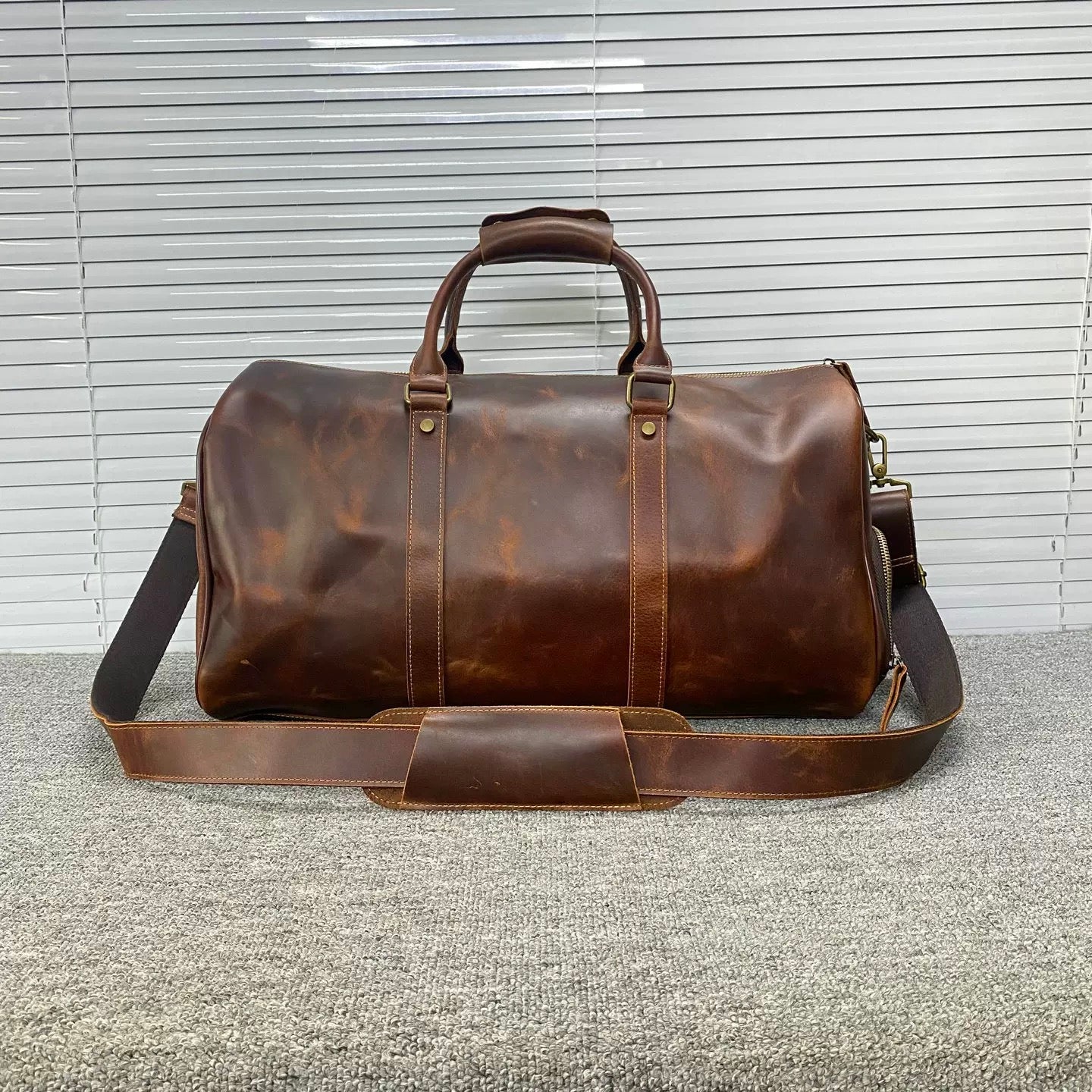 Top Grain Leather Vintage Travel Bag