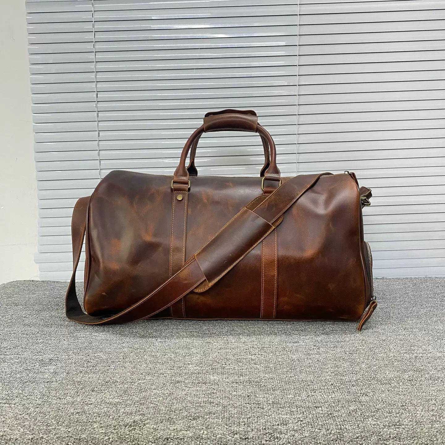 Top Grain Leather Vintage Travel Bag