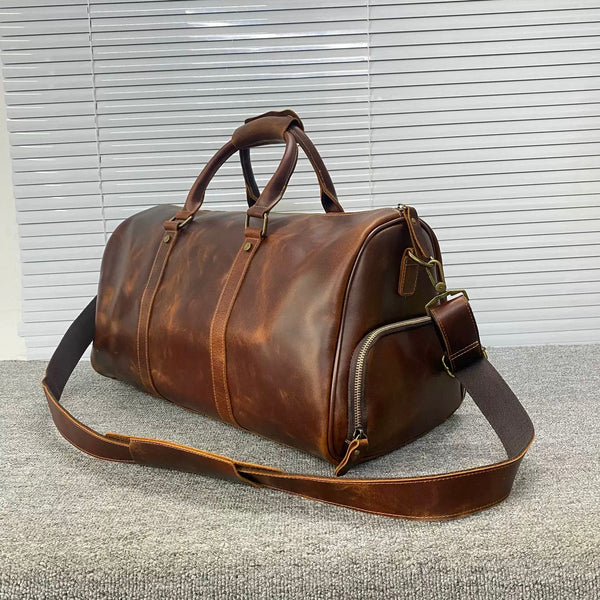 Top Grain Leather Vintage Travel Bag