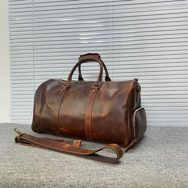 Top Grain Leather Vintage Travel Bag