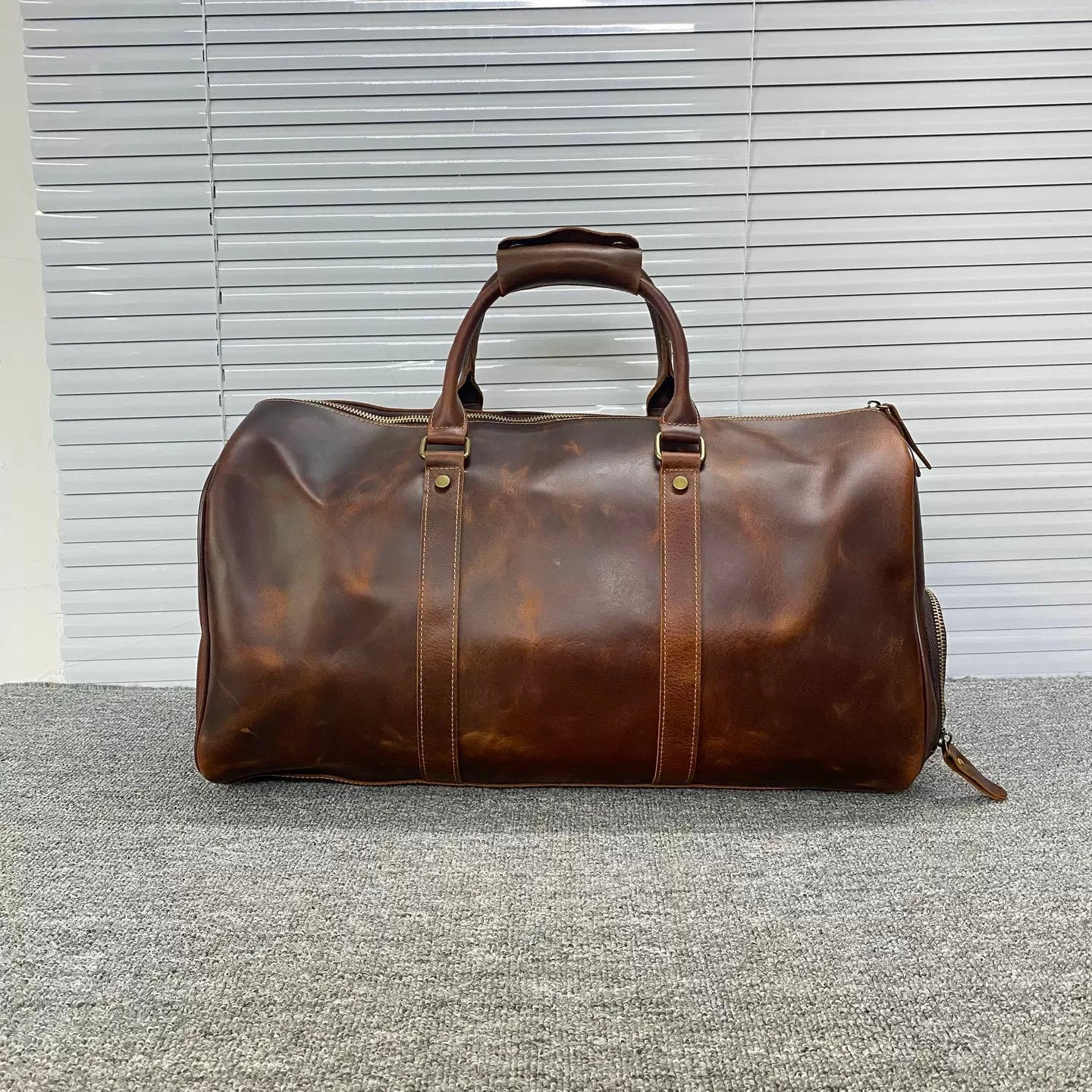 Top Grain Leather Vintage Travel Bag