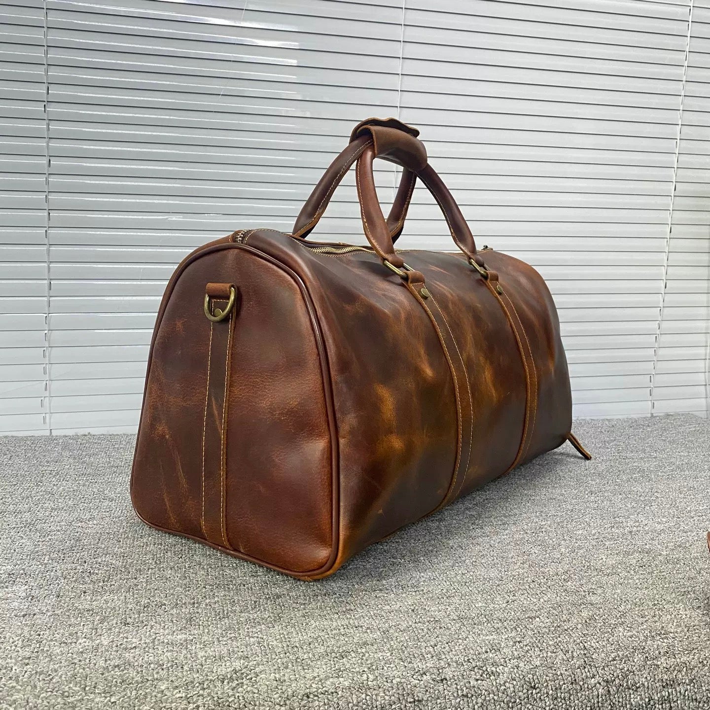 Top Grain Leather Vintage Travel Bag
