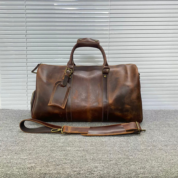 Top Grain Leather Vintage Travel Bag