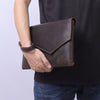 Men's Crazy Horse Leather Business Clutch Bag