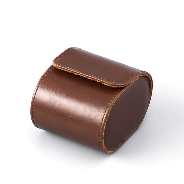 Vintage Leather Watch Roll