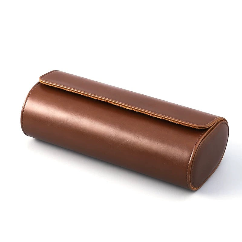 Vintage Leather Watch Roll