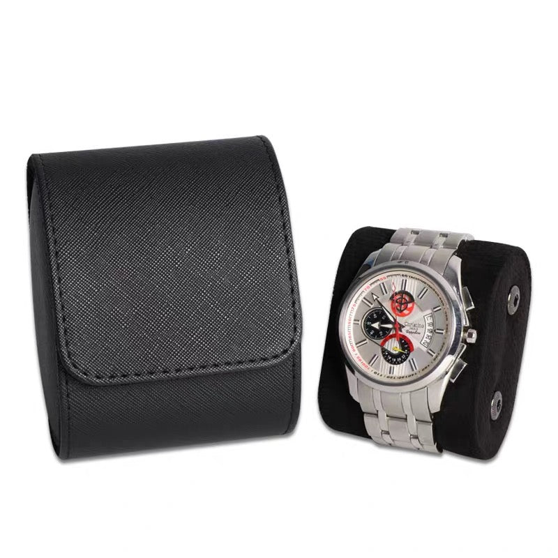 Vintage Leather Watch Roll