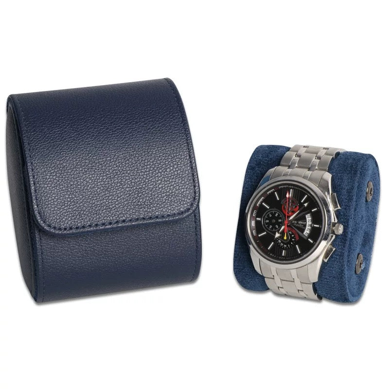 Vintage Leather Watch Roll