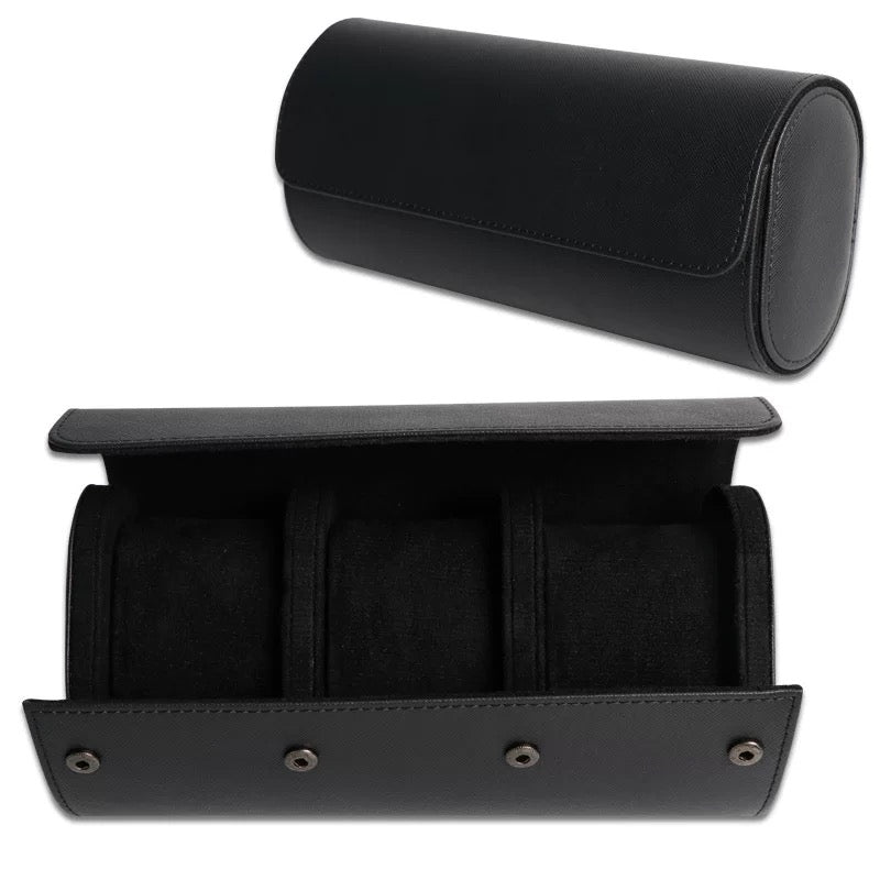 Vintage Leather Watch Roll