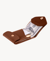Slim Leather Wallet with Pen Slot – Handcrafted Full-Grain EDC Wallet