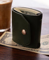 Handcrafted Leather Cash Wrap Wallet - Slim, Minimal, Essential
