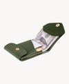 Slim Leather Wallet with Pen Slot – Handcrafted Full-Grain EDC Wallet