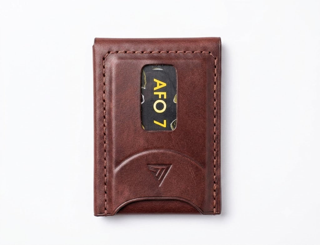 Slim Innovative Bifold Leather Card Wallet