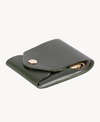 Slim Leather Wallet with Pen Slot – Handcrafted Full-Grain EDC Wallet