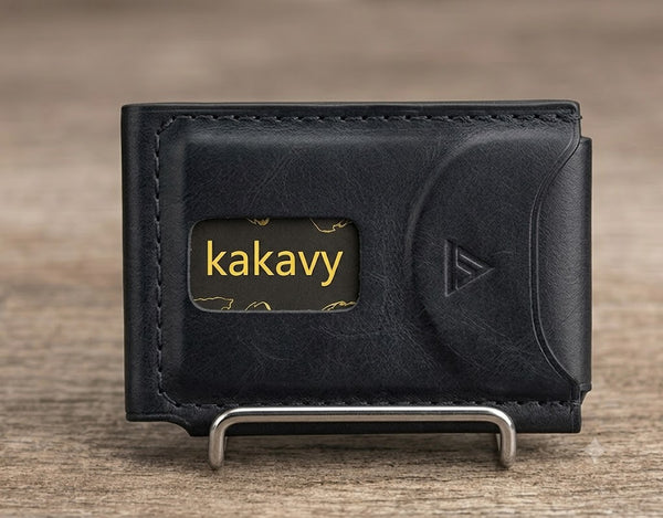 Slim Innovative Bifold Leather Card Wallet